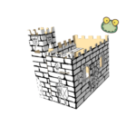 Set Casita y Castillo + Stickers + Crayolas - Imagen 3